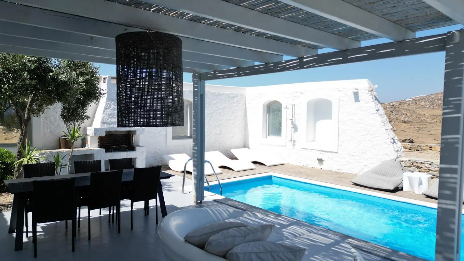 Stunning 4Bed Villa With Pool In Kalafatis Spilia Mykonos Town Grækenland